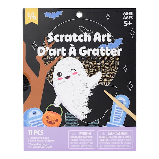 Michaels, Little Yellow Bicycle® Spooky Ghost Scratch Art Pad – Category: Buckets & Toys